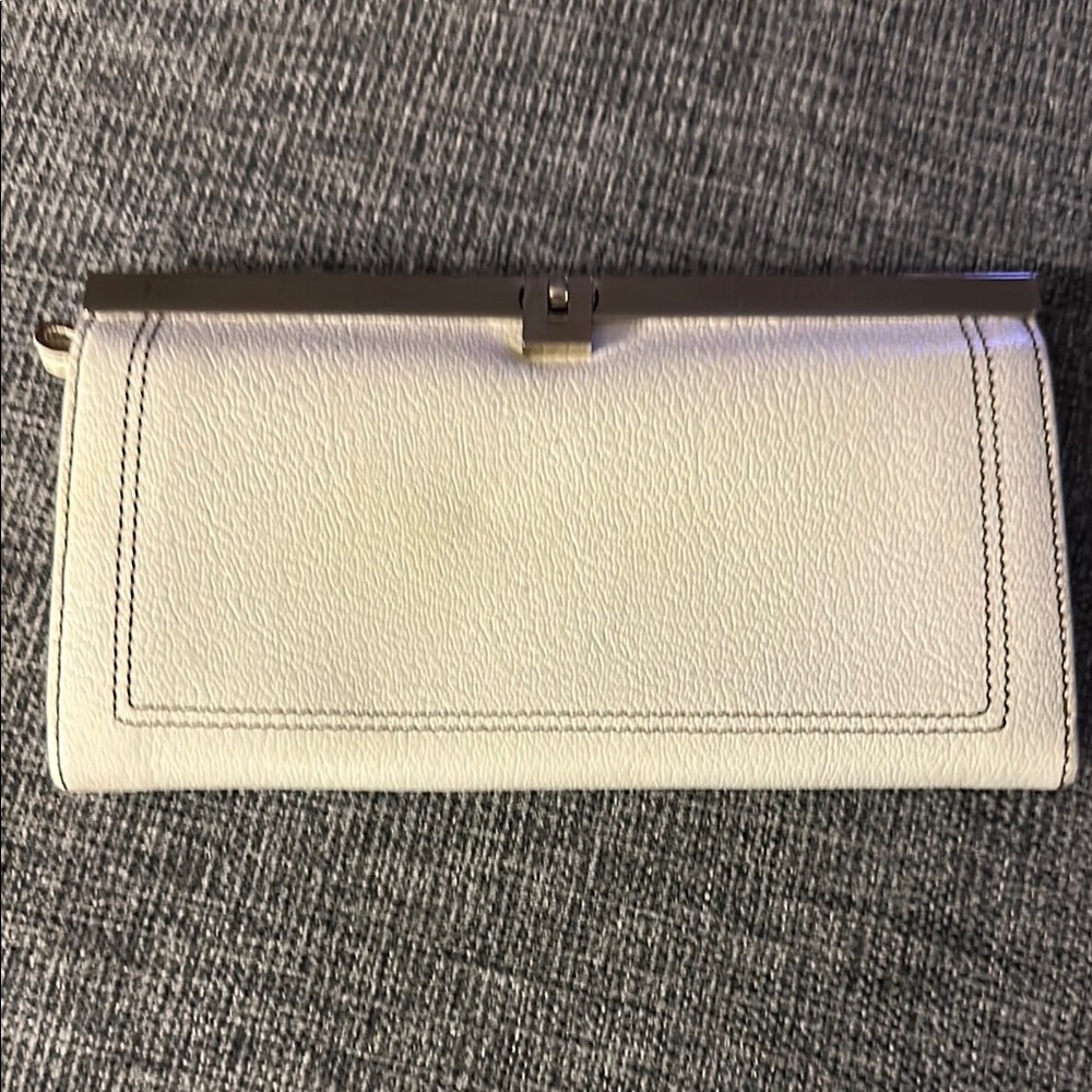 Nordstrom brand - Elegant White Clutch Bag.